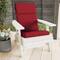 Hastings Home Red High Back Patio Chair Cushion